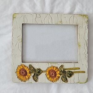Beautiful clay Sunflower picture frame‎ 4x6